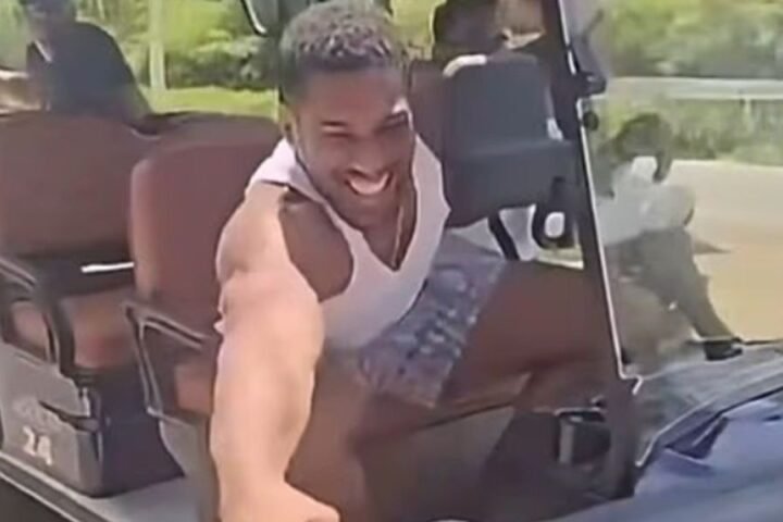 Anthony Joshua criticized for reckless golf buggy stunt amid Fury fight preparations