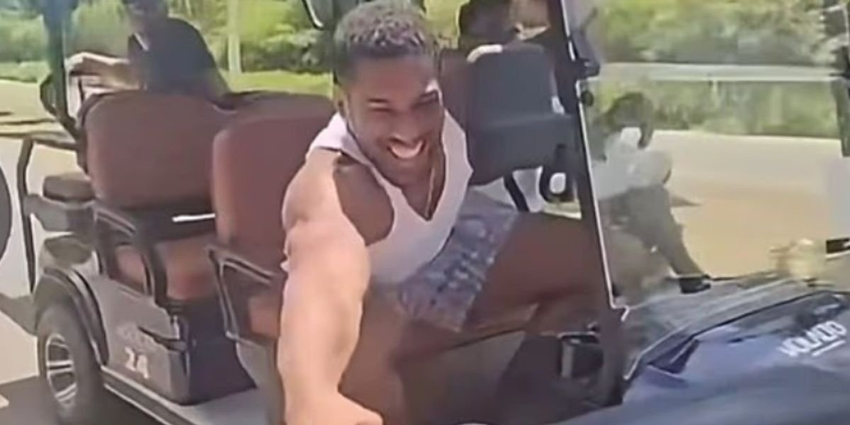 Anthony Joshua criticized for reckless golf buggy stunt amid Fury fight preparations
