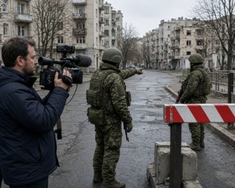 TF1 reporter’s Russia-controlled access to occupied Ukraine raises questions over coverage