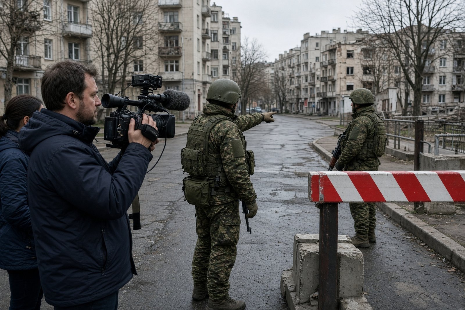 TF1 reporter’s Russia-controlled access to occupied Ukraine raises questions over coverage