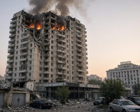 Russia launches 207-weapon assault on Kyiv, killing 13 people