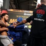 Chaos at weigh-in as Moses Itauma pushes Filip Hrgovic off stage, leading to tensions
