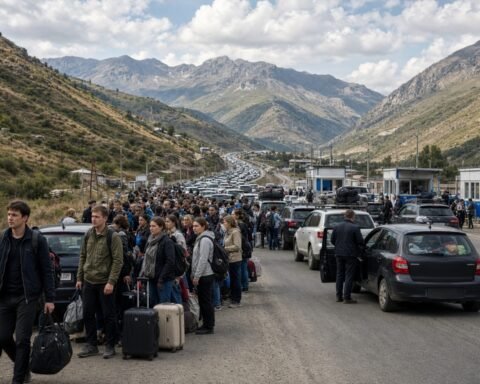 More than 113,000 Russians cross into Georgia amid fears of fresh mobilisation