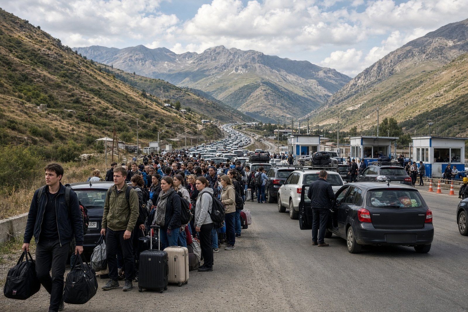 More than 113,000 Russians cross into Georgia amid fears of fresh mobilisation