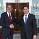 Ed Miliband sidesteps past criticism of Trump during meeting with Marco Rubio in Washington
