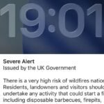 Emergency alert issued as wildfires pose significant threat to England and Wales
