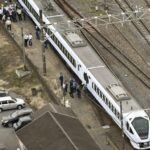 Express train collision claims lives of four workers at Japanese railway station