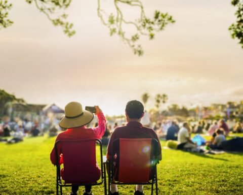 Families' territorial habits disrupt communal atmosphere at festivals like Camp Bestival