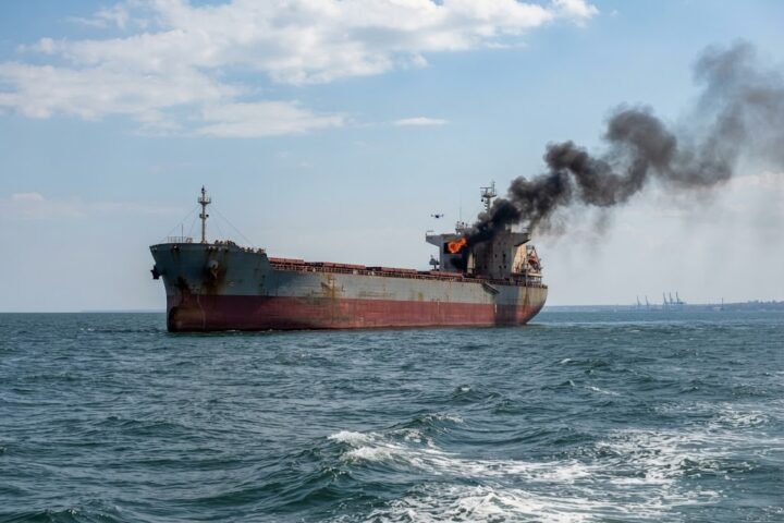 Russian drones hit German freighter near Odesa, raising stakes for Black Sea shipping