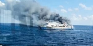 Fire engulfs Indonesian ferry, resulting in five fatalities and dozens missing