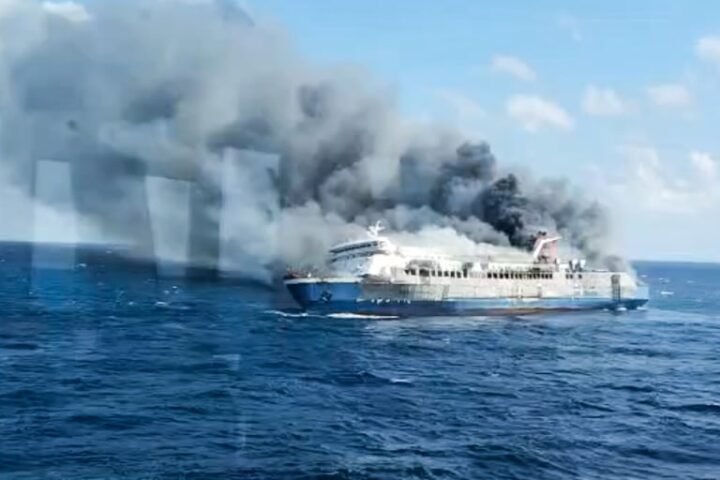 Fire engulfs Indonesian ferry, resulting in five fatalities and dozens missing