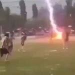 Footballer dies after lightning strike during tournament match in Thailand
