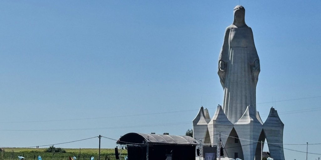 Giant Virgin Mary statue inaugurated in small Polish village as local community aims for pilgrimage site
