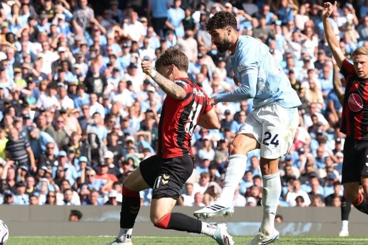 Manchester City secures late victory over Bournemouth in Enzo Maresca's Premier League debut