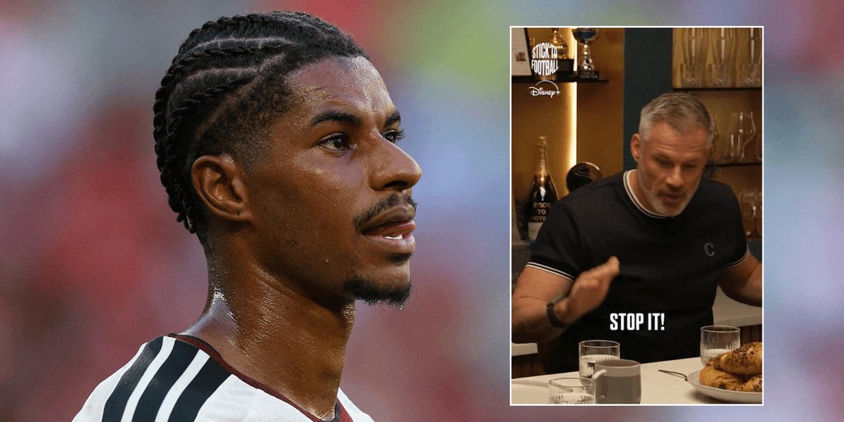Marcus Rashford expresses gratitude to Jamie Carragher for diverting podcast discussion on him