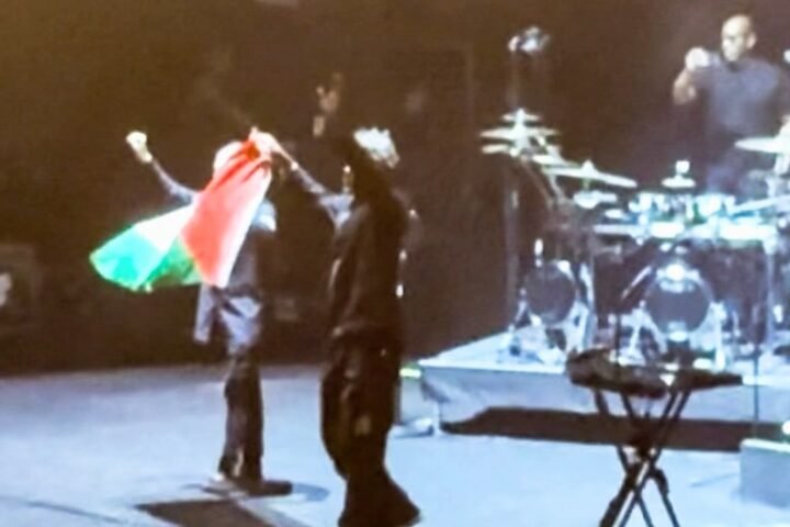 Massive Attack members detained in Singapore for displaying Palestinian flag at concert