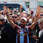Mohamed Salah welcomed by fans as he joins Trabzonspor after leaving Liverpool
