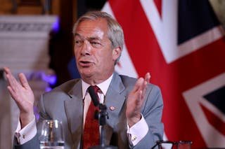Nigel Farage campaigns in Clacton by-election facing challenge from Count Binface