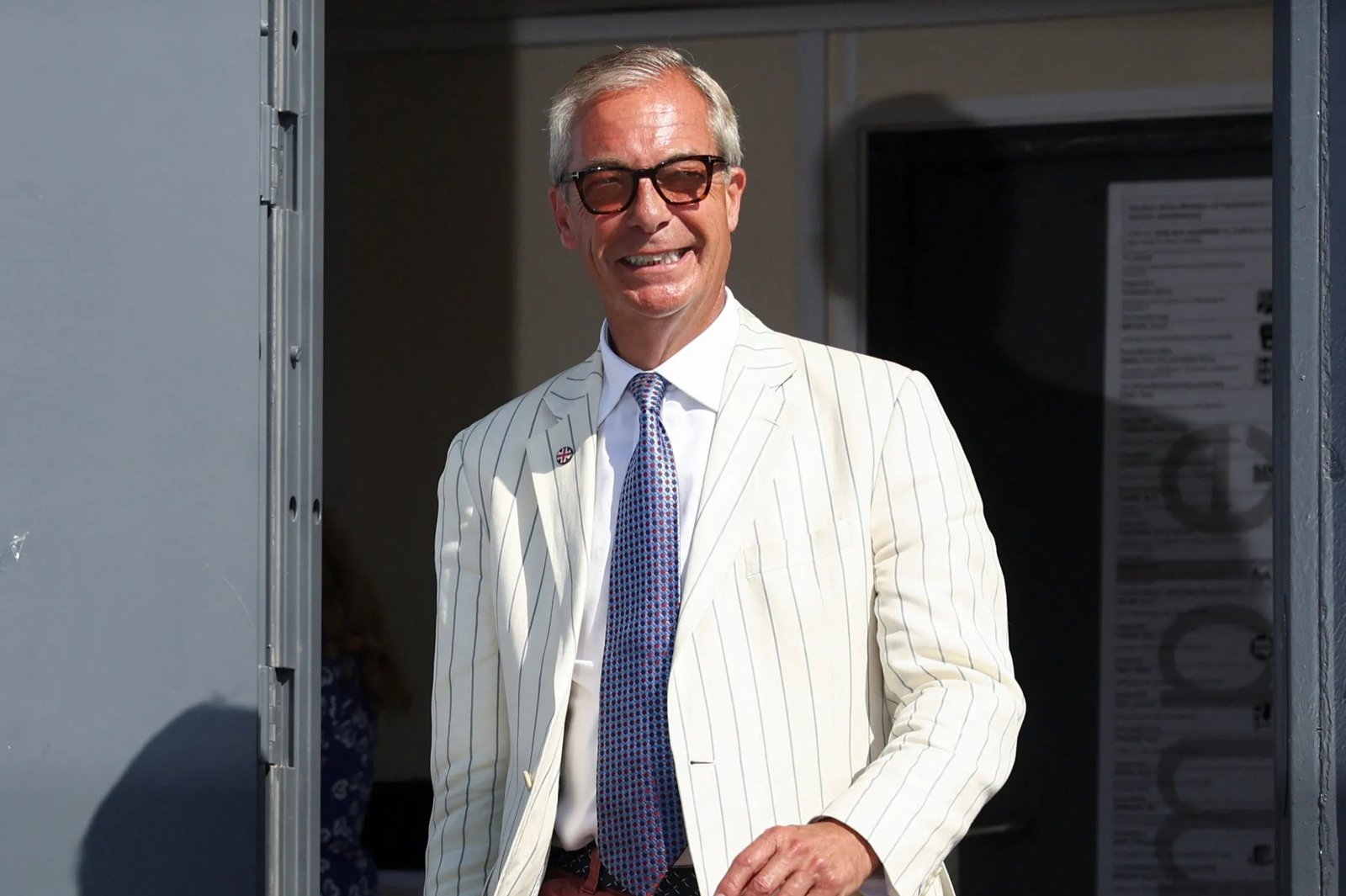 Nigel Farage casts vote in Clacton by-election with record 34 candidates standing