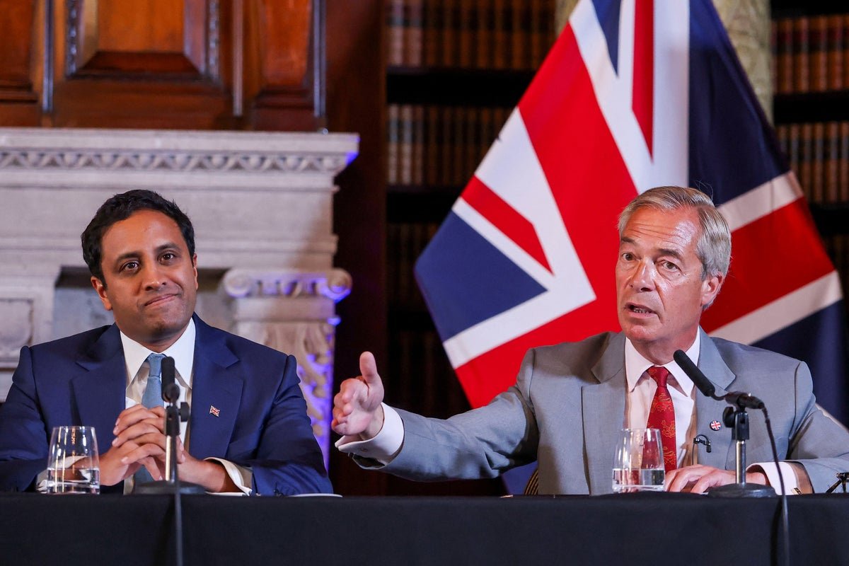 Nigel Farage rebukes Zia Yusuf for calling ex-defence secretary Ben Wallace a ‘traitor’