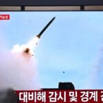 North Korea launches approximately 10 short-range ballistic missiles toward the sea
