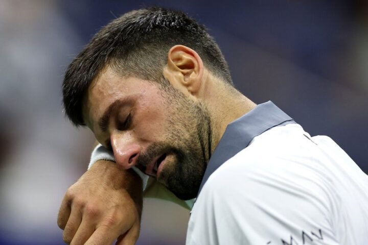 Novak Djokovic expresses regret after emotional US Open defeat to Mariano Navone