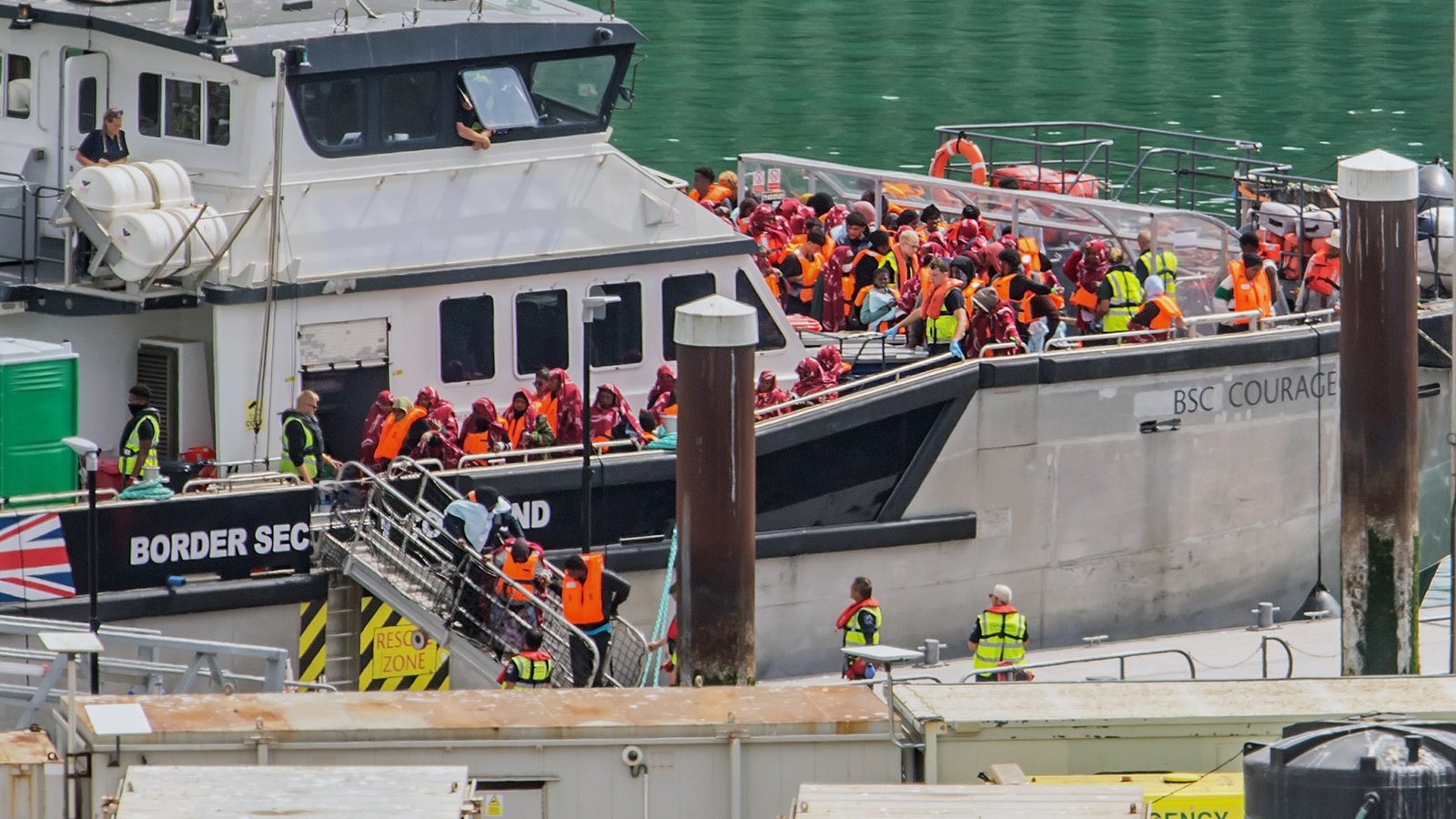Record number of 230 migrants arrive in Dover on single vessel amidst growing security concerns