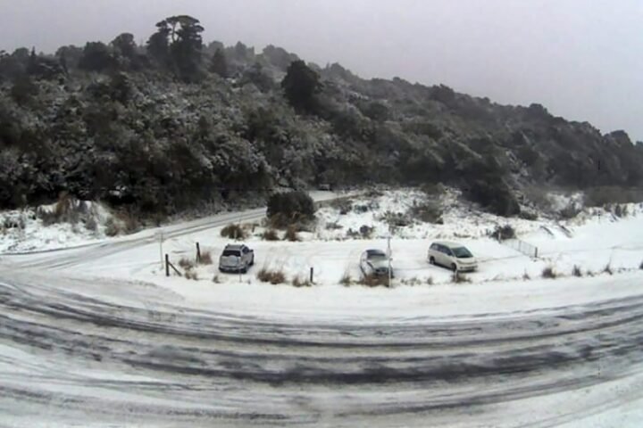 Snowfall disrupts life in New Zealand as cold snap brings icy conditions and road closures