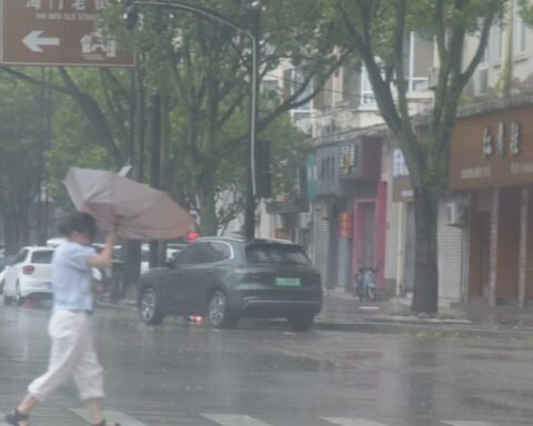 Typhoon Dolphin makes landfall on China's east coast, over 1 million people evacuated