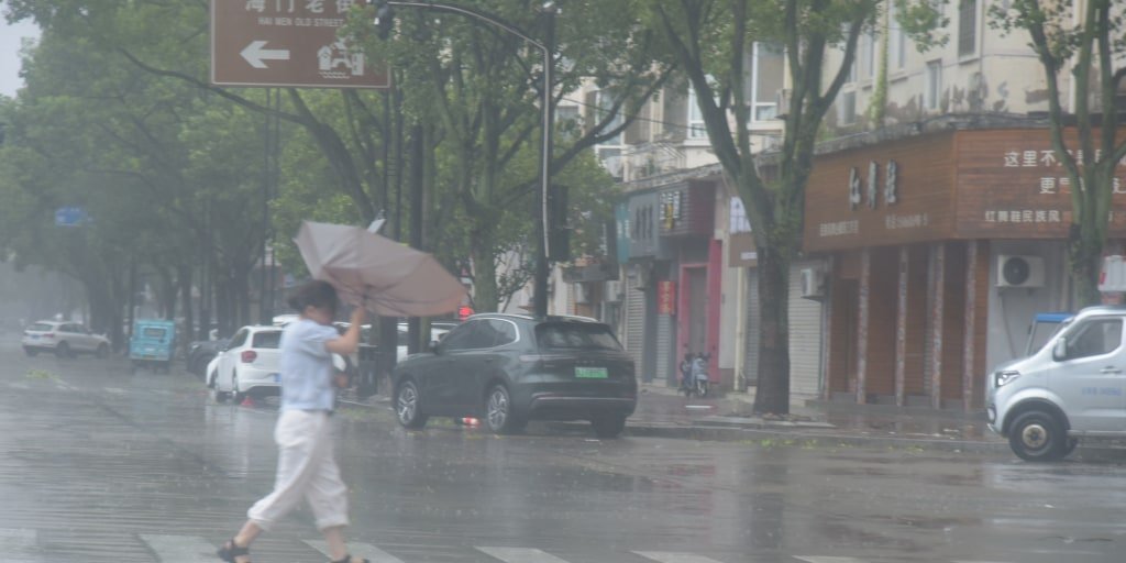 Typhoon Dolphin makes landfall on China's east coast, over 1 million people evacuated
