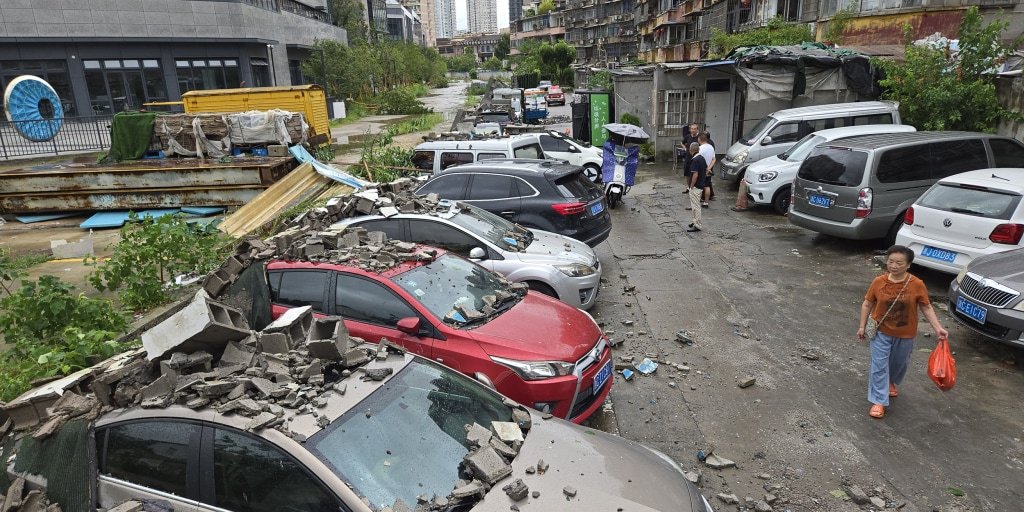 Typhoon Dolphin moves inland, posing severe rainfall threat to central China and Beijing