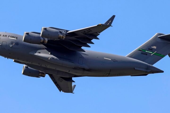 U.S. military transport plane lands in Moscow, raising questions about its purpose