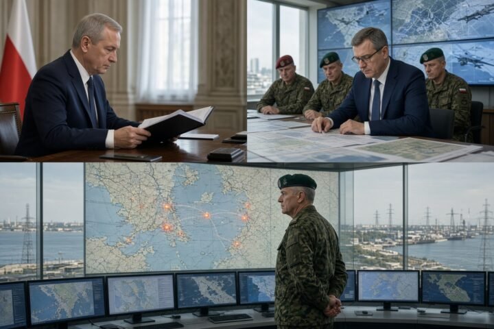 Poland brings its political and military leadership together over Russian drone threats