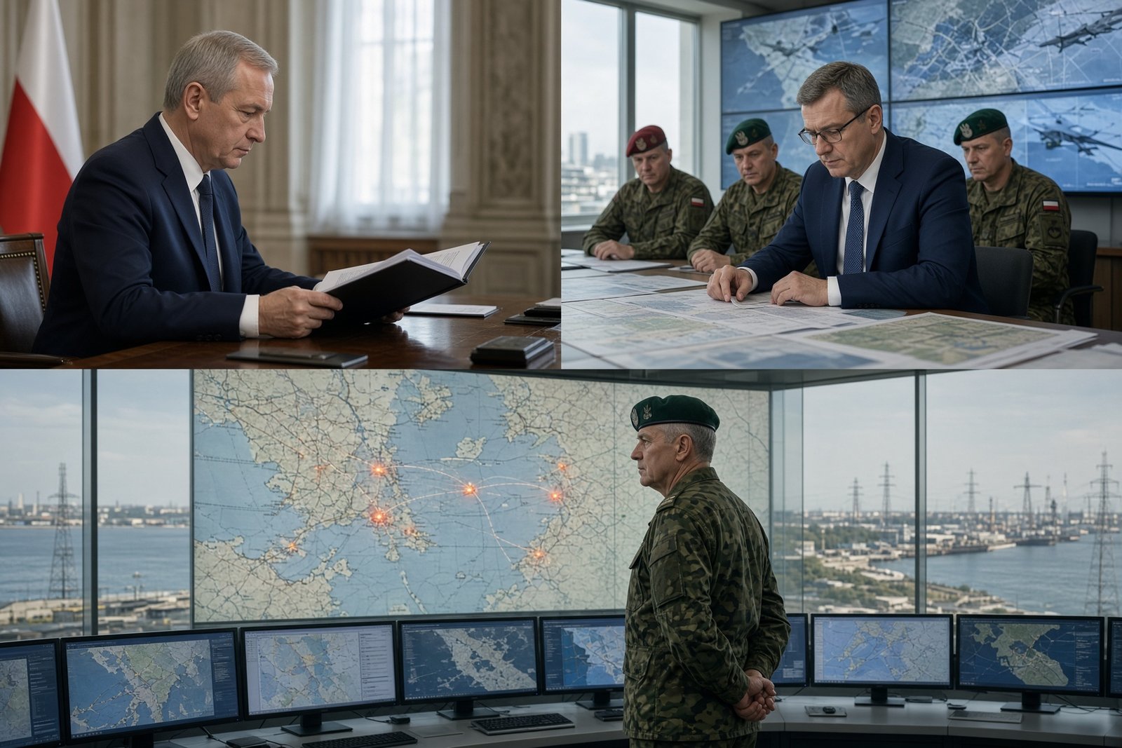 Poland brings its political and military leadership together over Russian drone threats