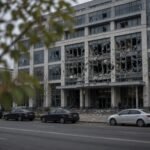 Drone strike in Kyiv kills woman and damages academy and medical centre
