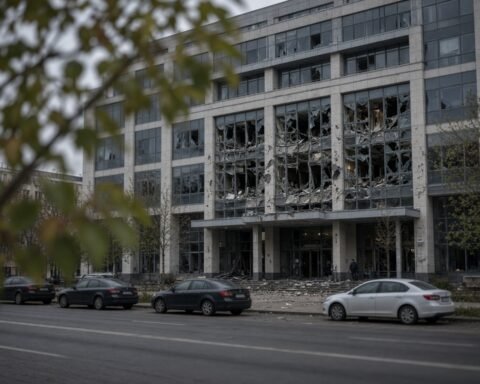 Drone strike in Kyiv kills woman and damages academy and medical centre