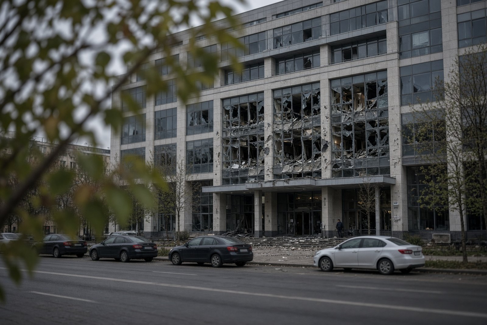 Drone strike in Kyiv kills woman and damages academy and medical centre