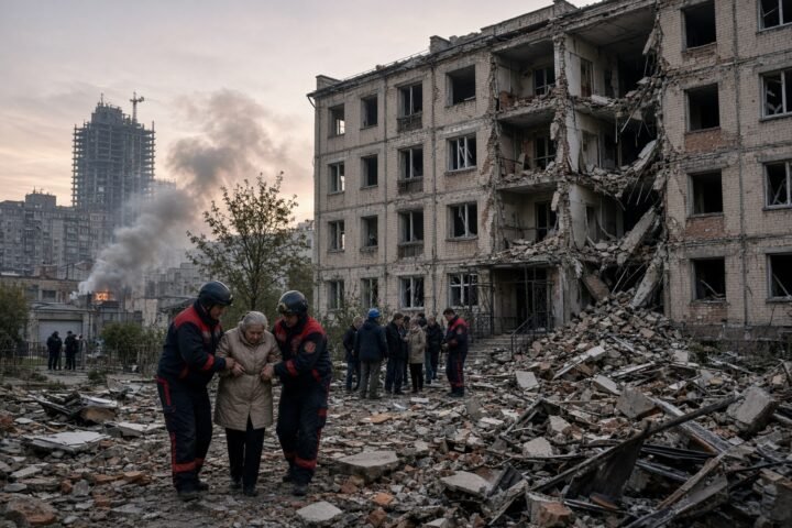 Russia launches one of its heaviest combined attacks on Kyiv and Odesa