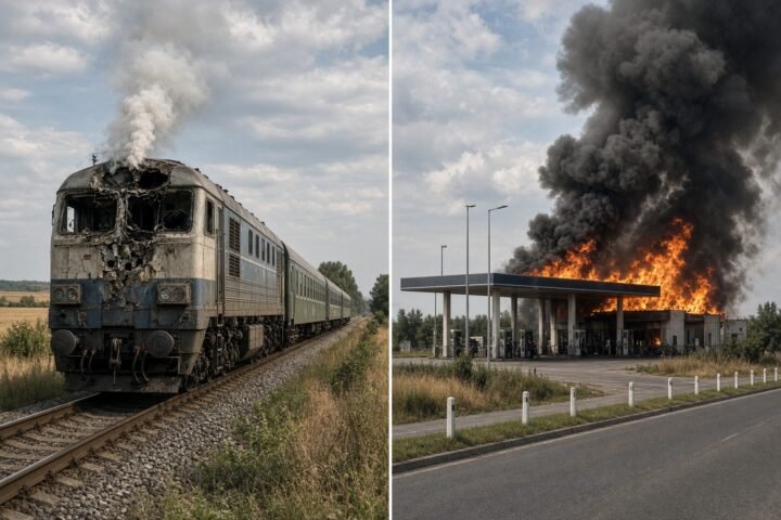 Russian drones strike near Poland’s border, threatening civilian transport links