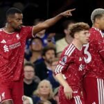 Alexander Isak scores twice in first nine minutes as Liverpool claims first league win