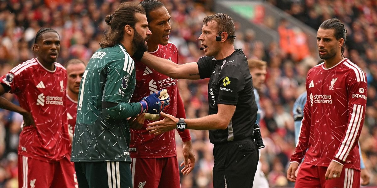 Alisson Becker fined £8,000 for misconduct after controversial Nottingham Forest match