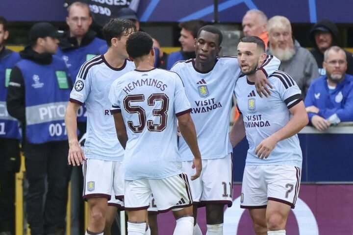 Aston Villa secures 3-2 Champions League win over Club Brugge in Belgium