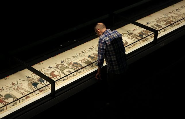 Bayeux tapestry arrives in London for first time in nearly 1,000 years