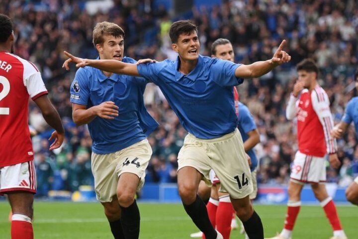 Brighton hands Arsenal first defeat of the season with commanding 3-0 victory