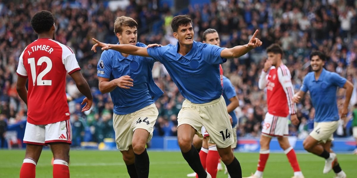 Brighton hands Arsenal first defeat of the season with commanding 3-0 victory