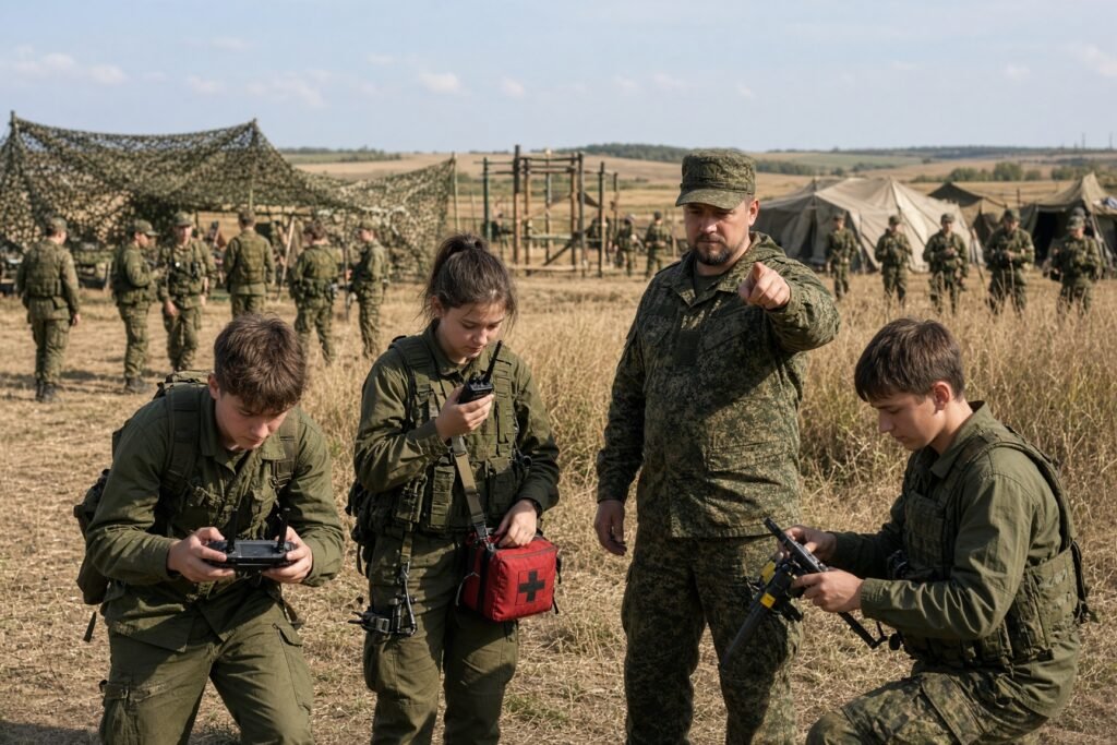 Russia’s Zarnitsa 2.0 turns children into recruits for future wars