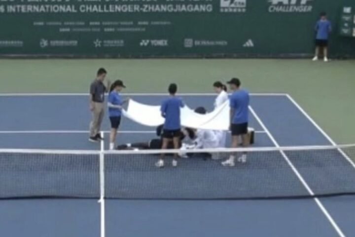 Elias Ymer collapses during match in China, forced to withdraw after medical intervention