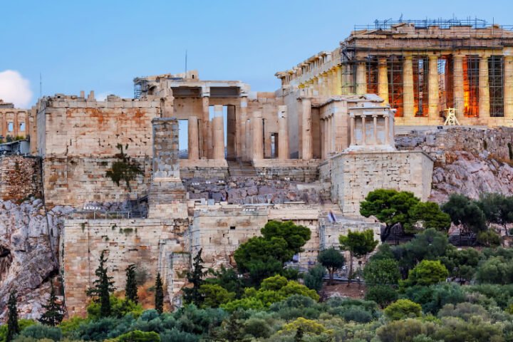 Explosion in Athens causes building collapse and injures at least two people