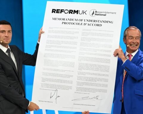 Farage and Bardella sign migration pact to curb Channel crossings and illegal migration
