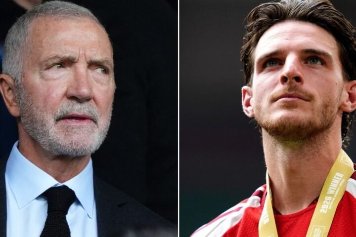 Graeme Souness critiques Declan Rice's midfield role amid ongoing criticism of the Arsenal star